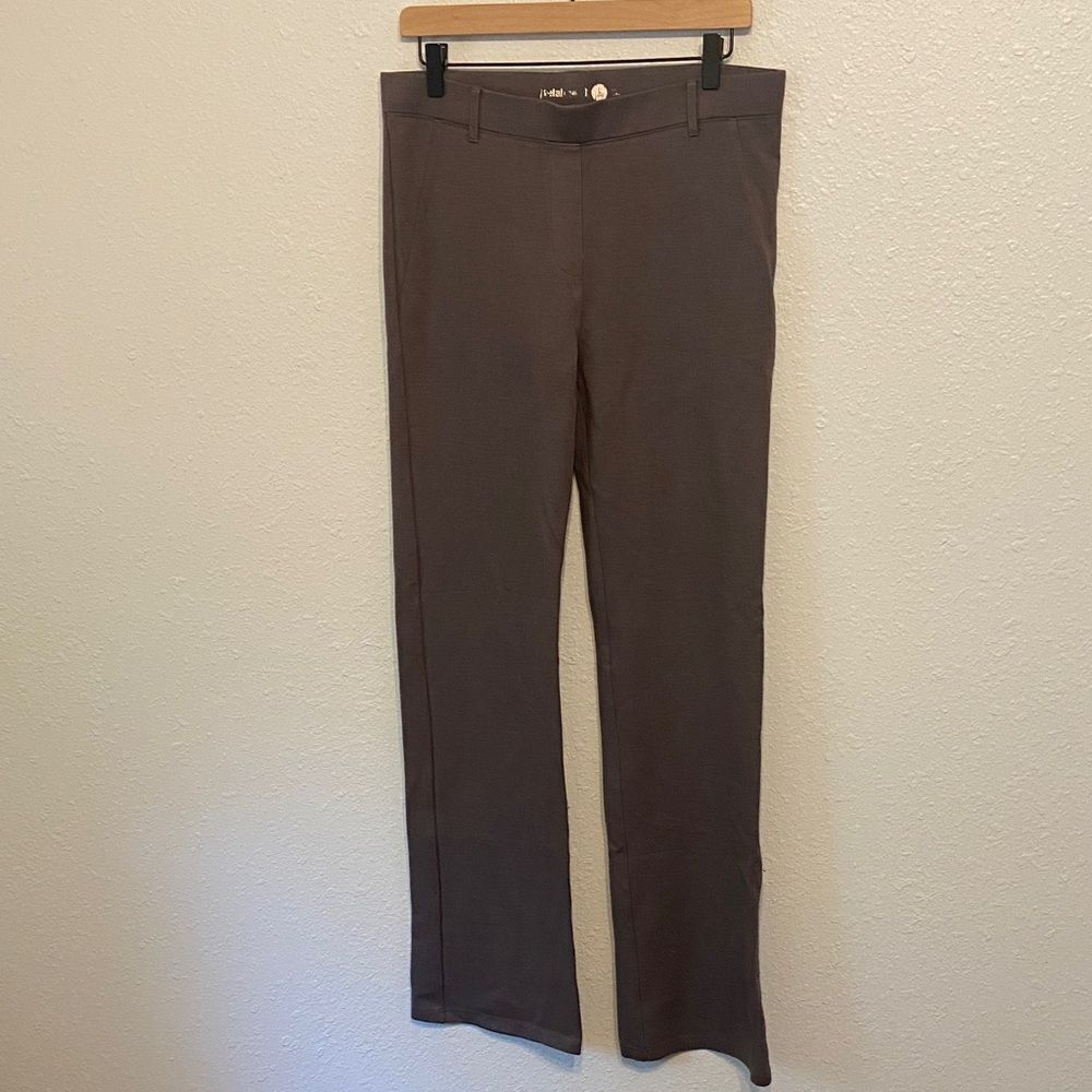 Betabrand Gray High Waist Casual Yoga Business Pants Size Large Long